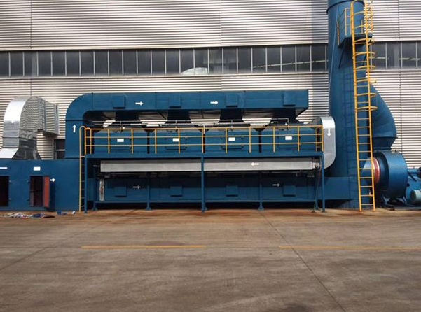 天津華電重工機(jī)械催化燃燒20000風(fēng)量安裝完成